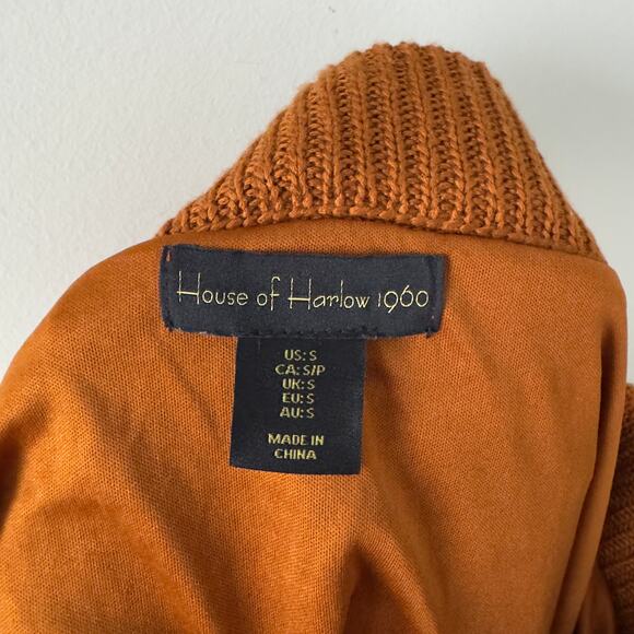 House of Harlow 1960 Revolve Fringe Hem Midi Skirt Elastic waist open knit slit - Picture 8 of 11